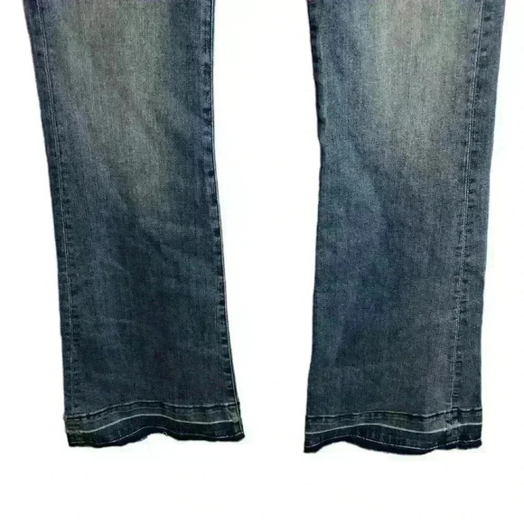 3x1 NYC Women's Jeans Armada Mid Bell in Light Wash Slim Raw Hem USA size 27 - Picture 4 of 10